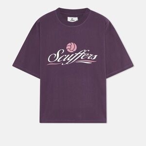 Scuffers Club Purple T-Shirt Heavyweight Cotton